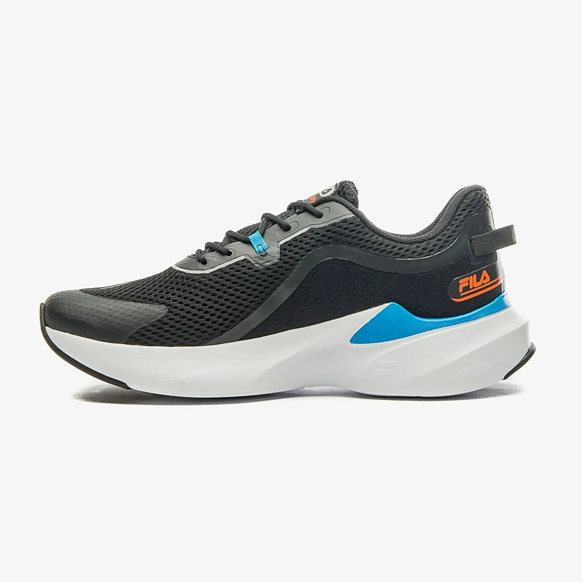 Tênis Fila Recovery Masculino Preto Preto/Azul/Laranja 3