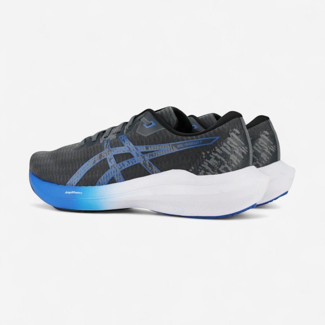 Tênis Asics Gel-Shogun 7 Masculino Chumbo Chumbo/Azul 4