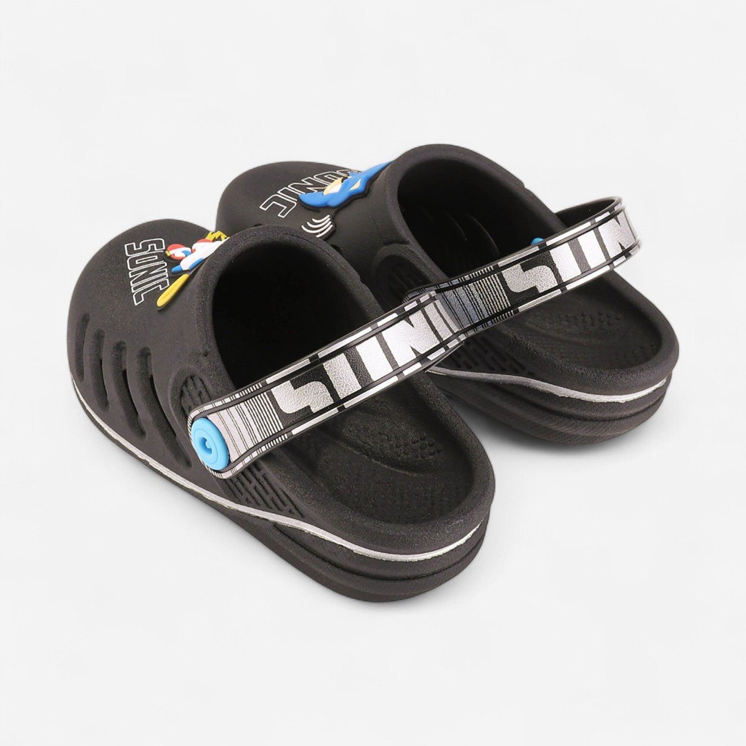 Babuche Infantil Sonic Speed Grendene Kids Preto Preto 3