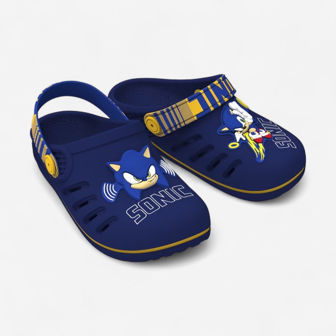 Babuche Infantil Sonic Speed Grendene Kids Azul