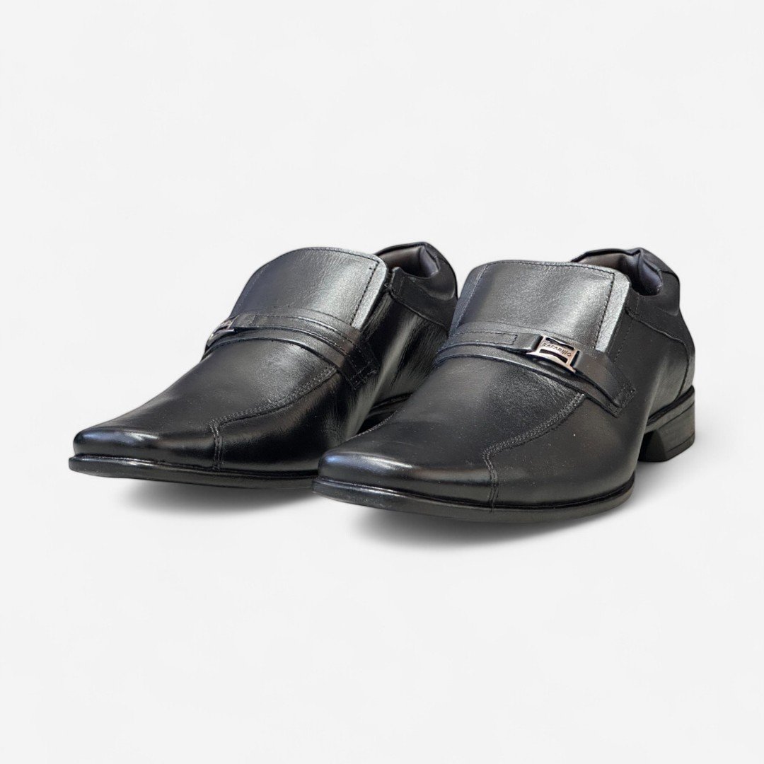 Sapato Social Masculino Rafarillo Em Couro Preto Preto 4