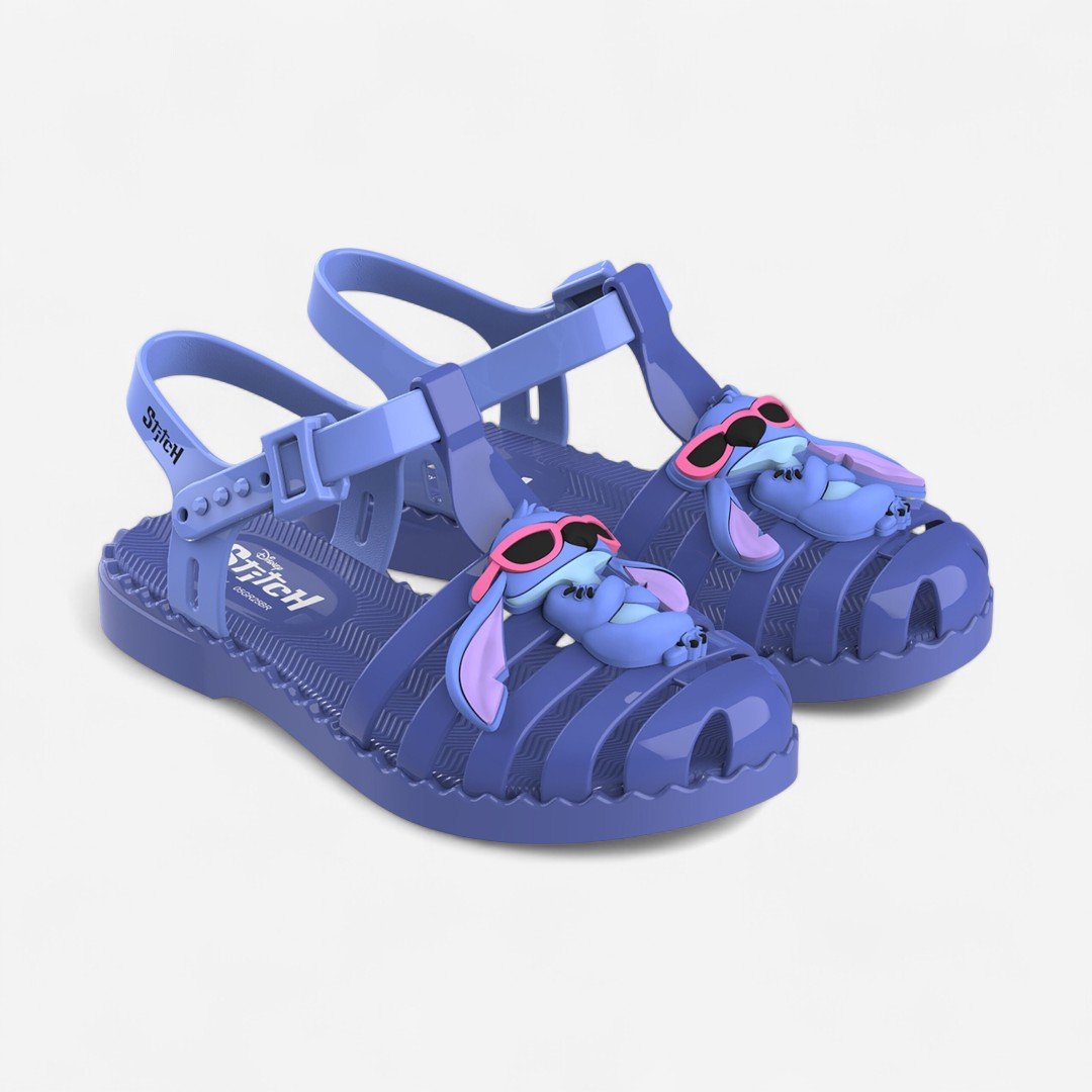 Sandália Disney Stitch Duo Infantil Azul