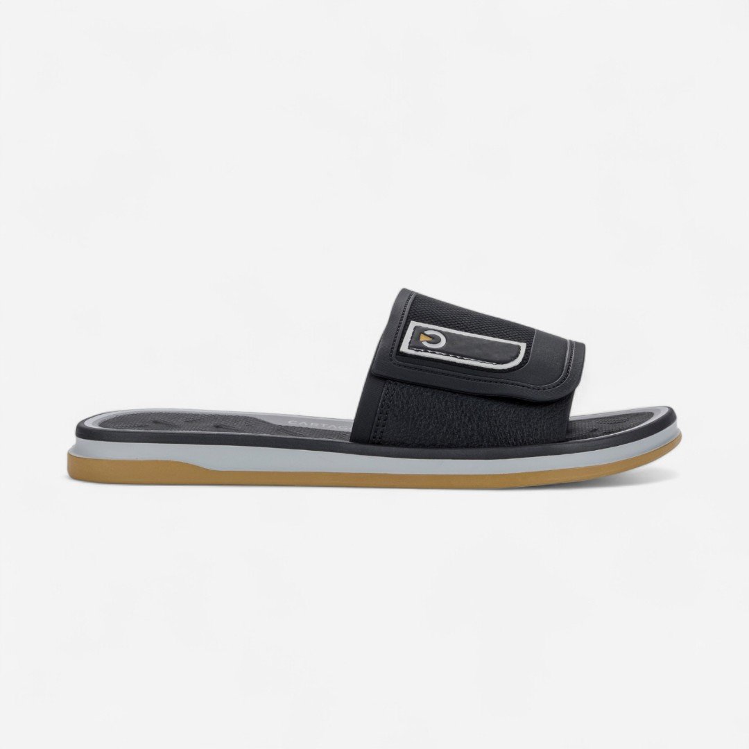 Chinelo Cartago Slide Málaga Sport Preto