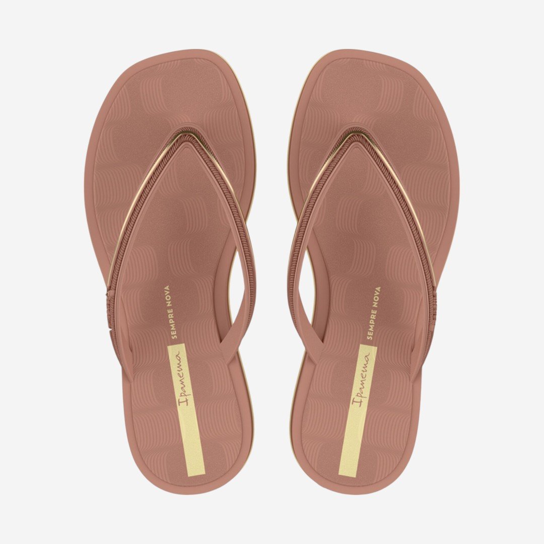 Chinelo Ipanema Glow Feminino Rosa Rosa/Dourado/Amarelo 2
