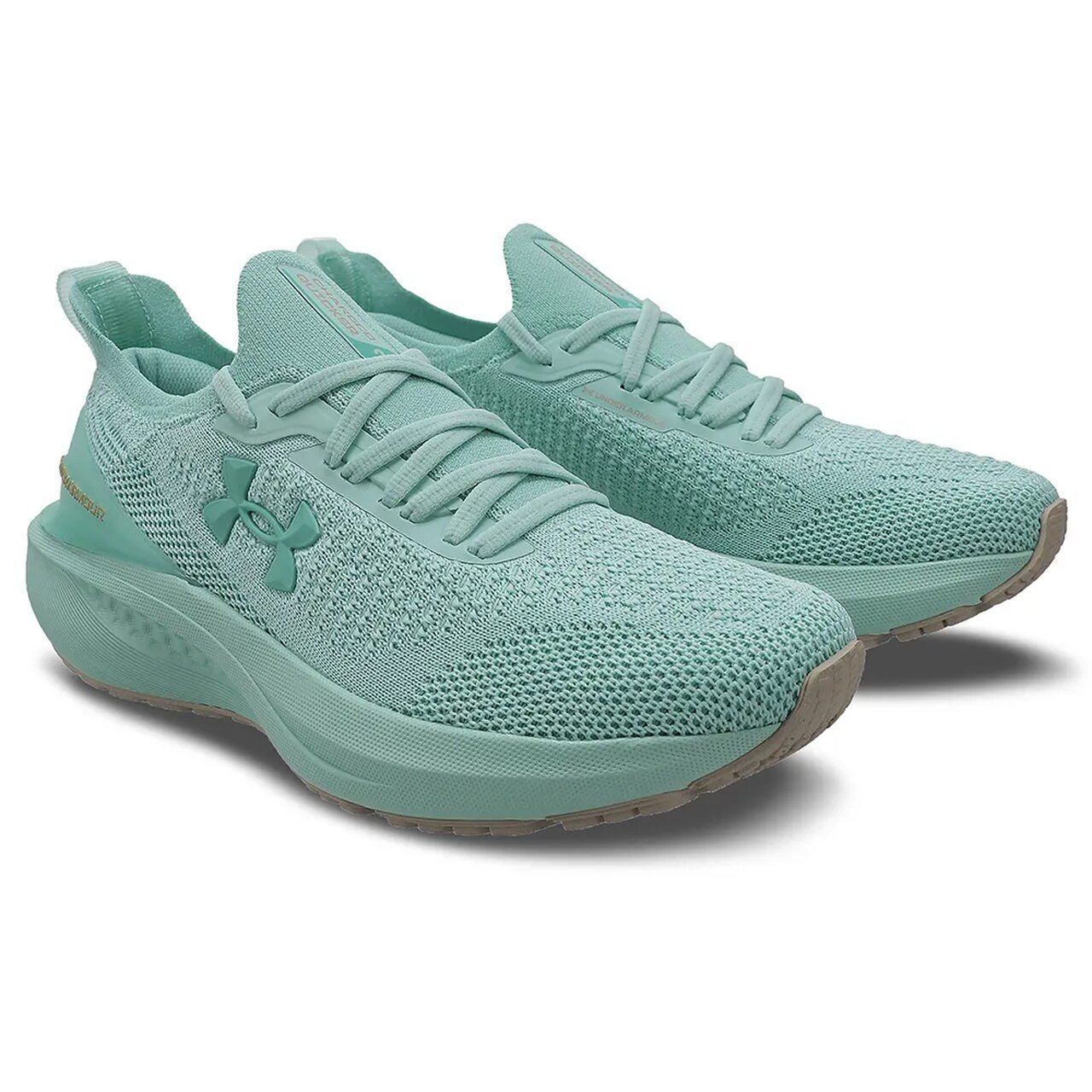 Tênis De Corrida Under Armour Charged Quicker 2 Verde Piscina Piscina/Marfim/Turquesa 2