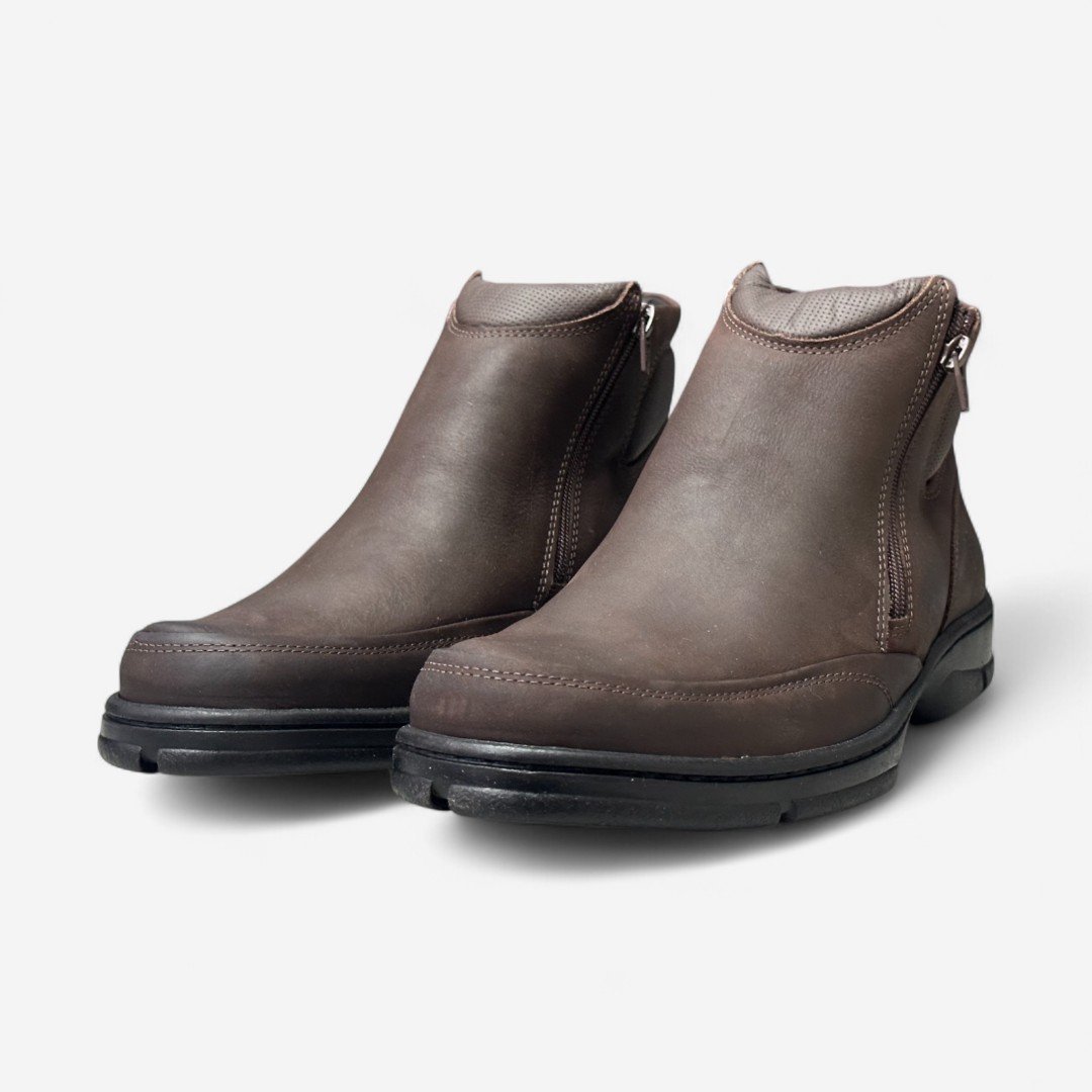Bota Anatomic Gel Masculina Em Couro Café Café 4