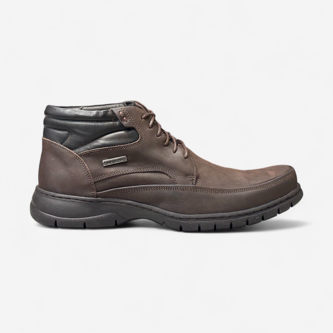 Bota Anatomic Gel Masculina Em Couro Cafe Café 1