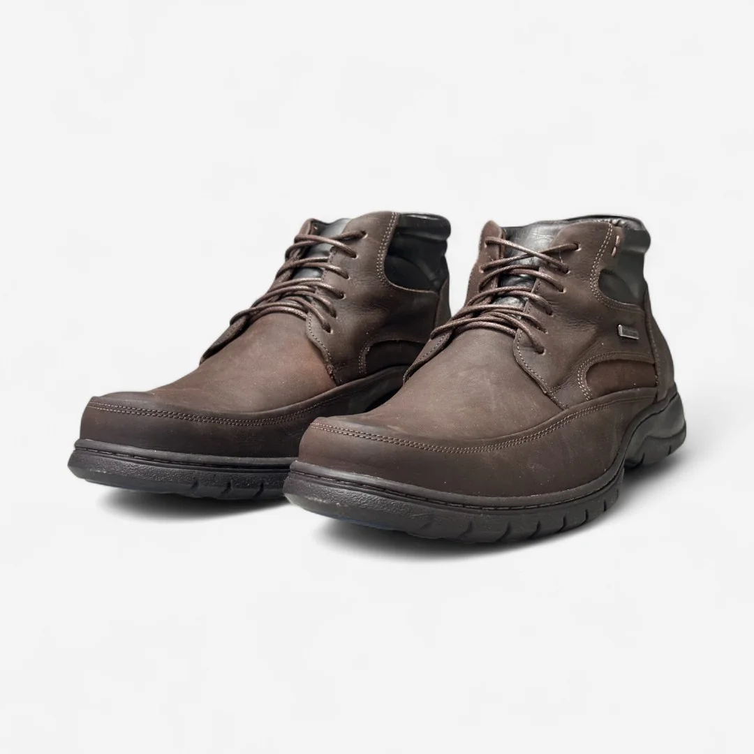 Bota Anatomic Gel Masculina Em Couro Cafe Café 4
