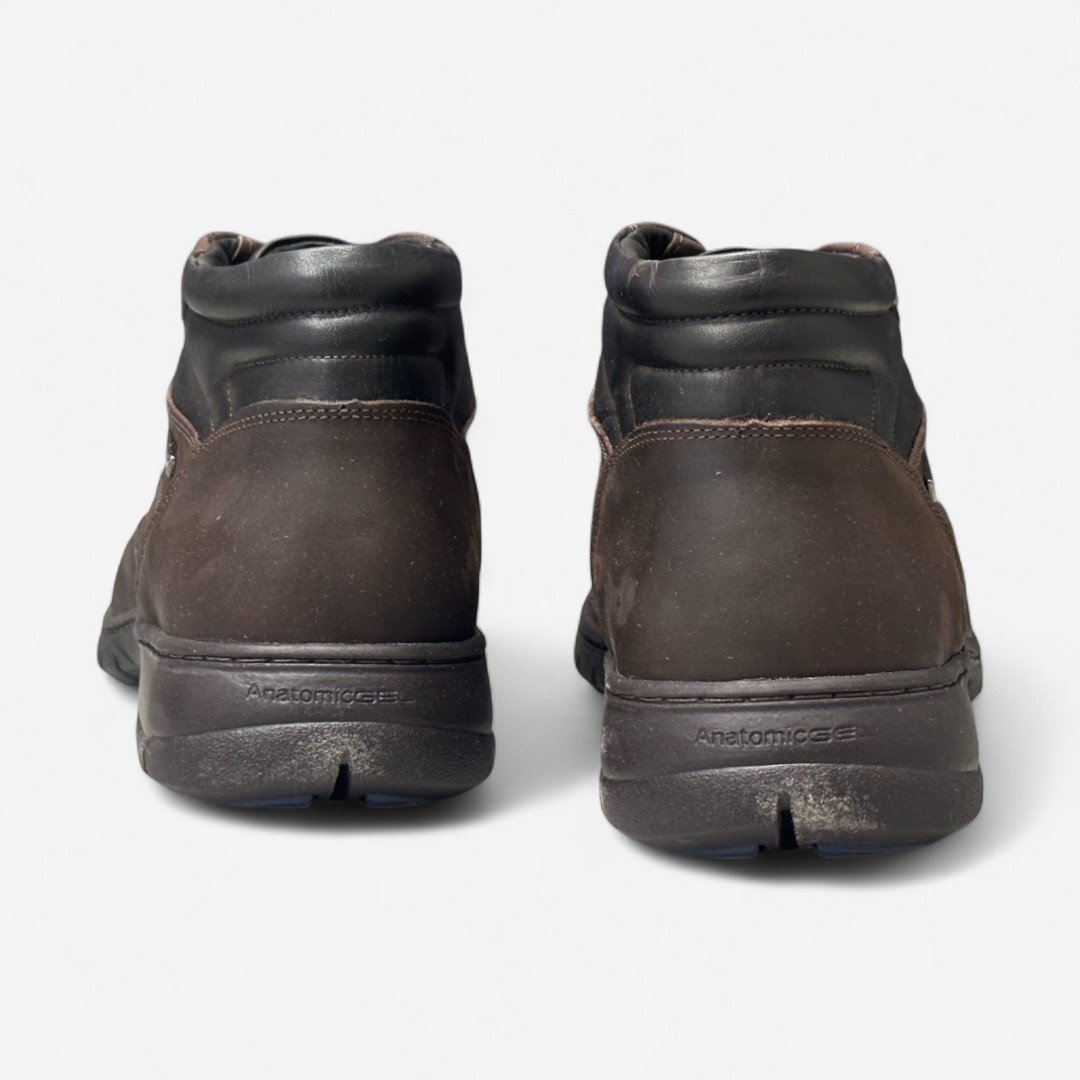 Bota Anatomic Gel Masculina Em Couro Cafe Café 5