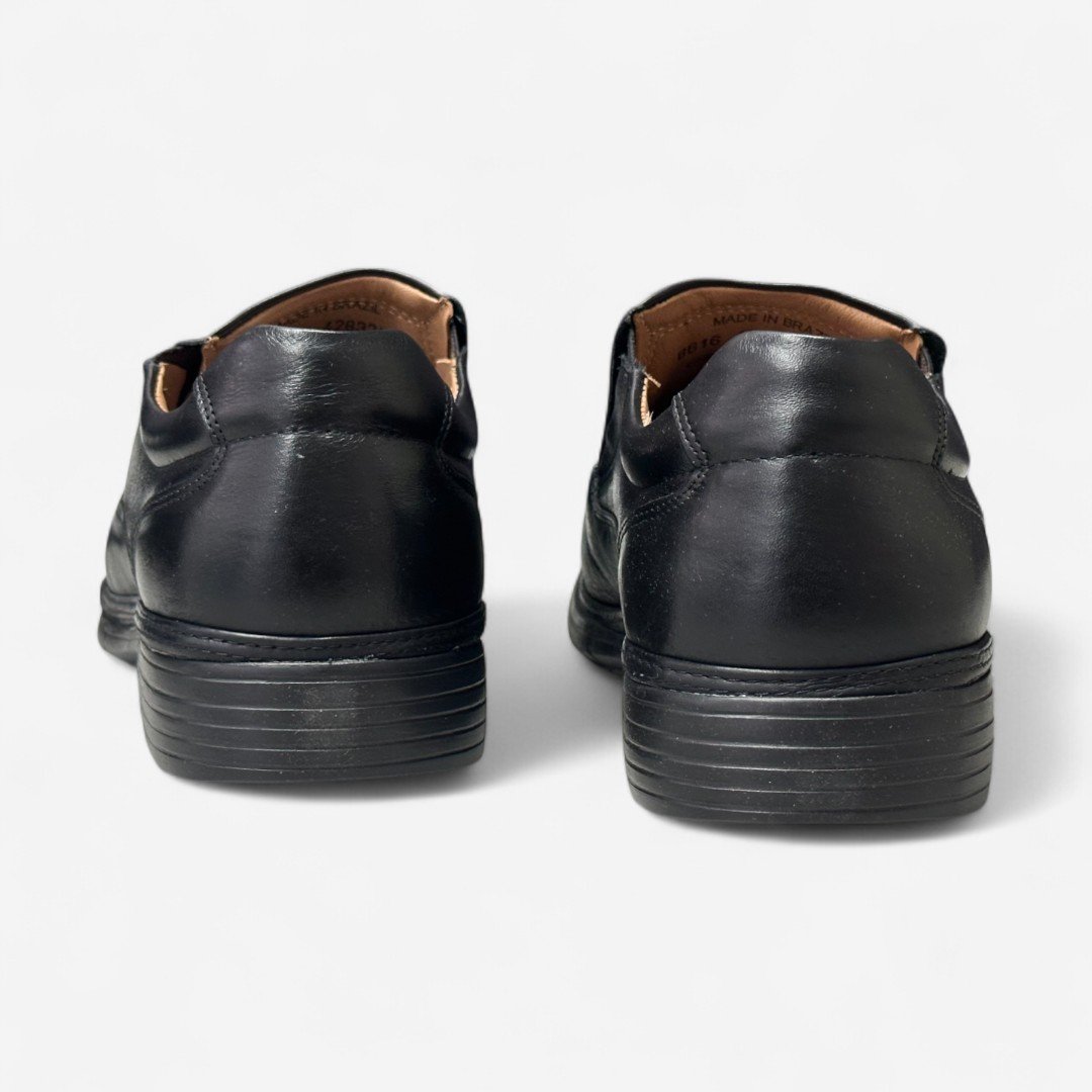 Sapato Social Anatomic Gel Ultraleve Masculino Preto Preto 5