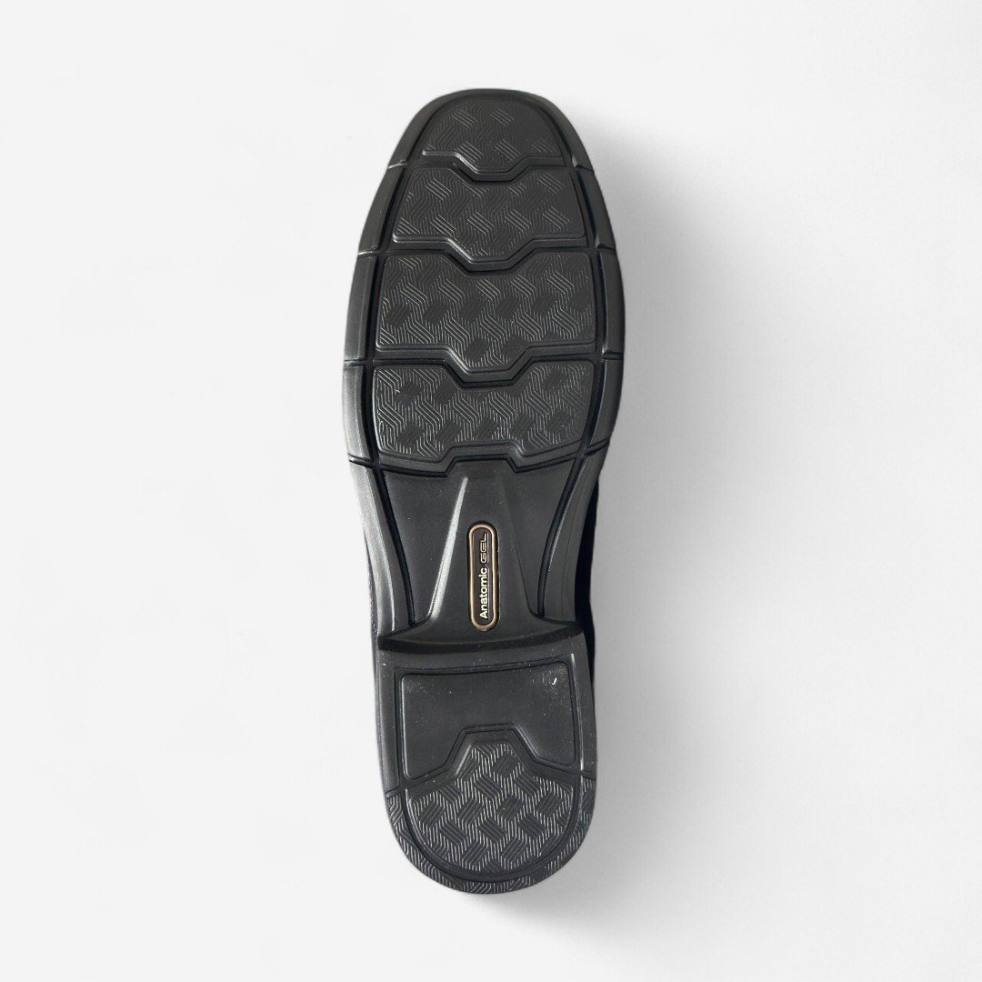 Sapato Social Anatomic Gel Ultraleve Masculino Preto Preto 6