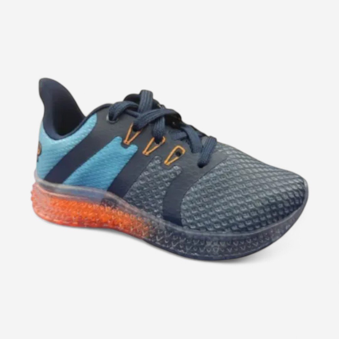 Tênis Kidy Masculino Infantil Marinho Marinho/Laranja Neon 2