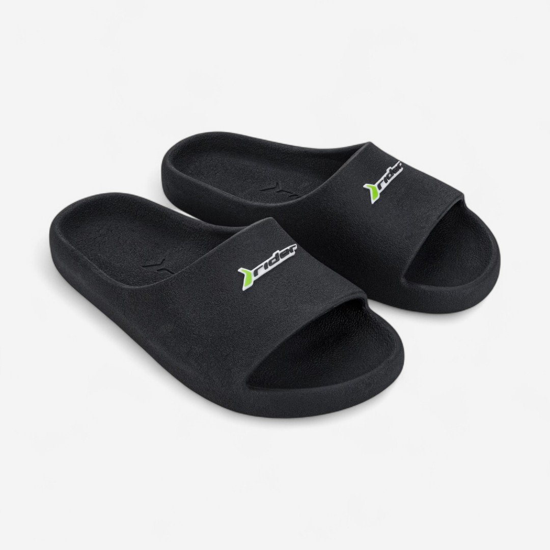 Chinelo Rider Slide Drip Preto Preto 2