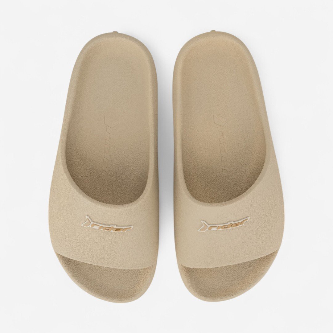 Chinelo Rider Slide Drip Bege Bege 4