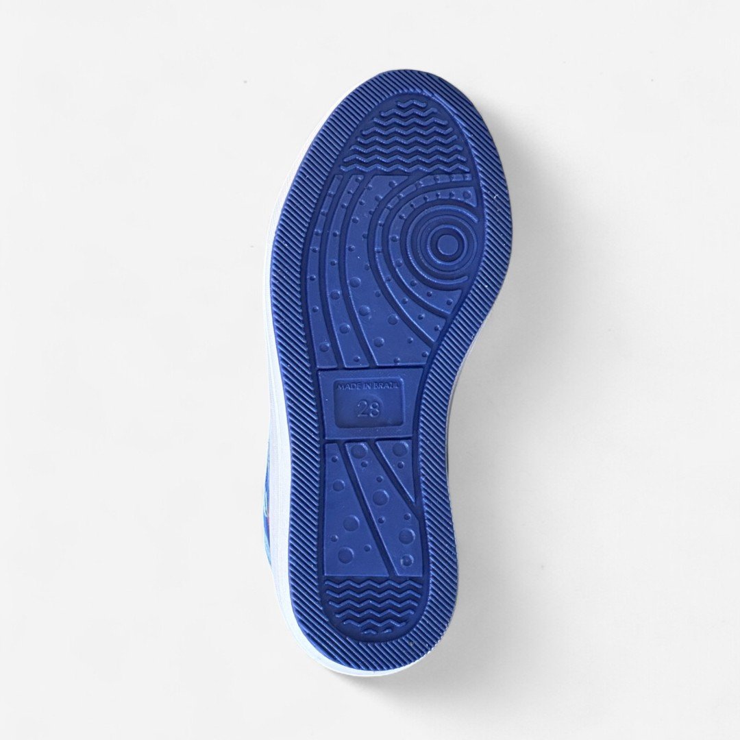 Tênis Disney Stitch Cano Alto Infantil Azul Azul Bebê/Branco 6