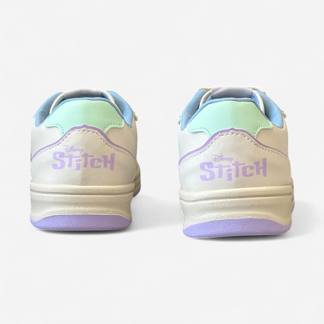 Tênis Disney Stitch Infantil Branco Branco/Azul/Lilás 5