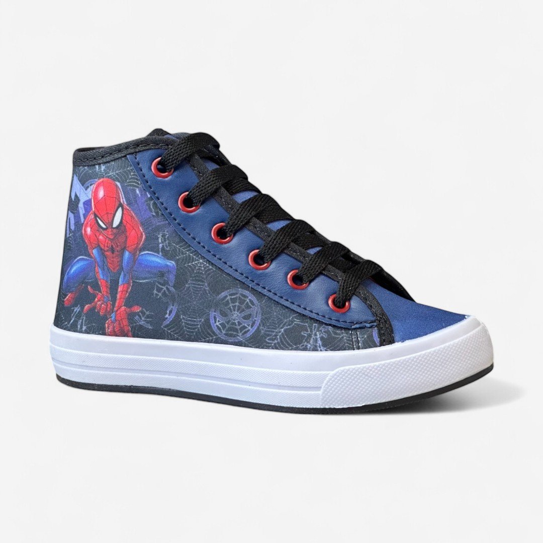 Tênis Disney Marvel Homem-Aranha Infantil Preto Preto/Azul 2