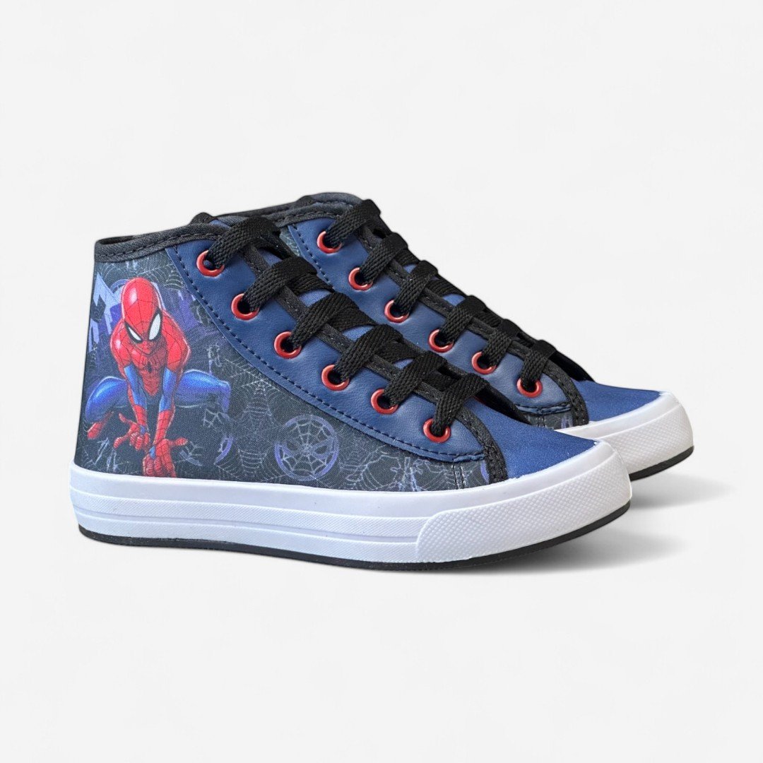 Tênis Disney Marvel Homem-Aranha Infantil Preto Preto/Azul 3