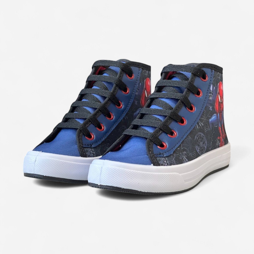 Tênis Disney Marvel Homem-Aranha Infantil Preto Preto/Azul 4