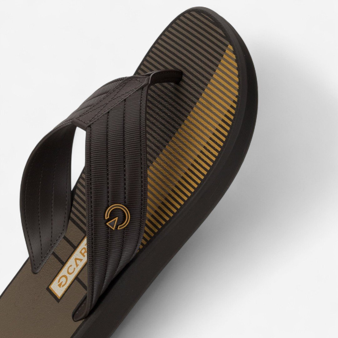 Chinelo Cartago Montreal Masculino Marrom Marrom/Bege 4