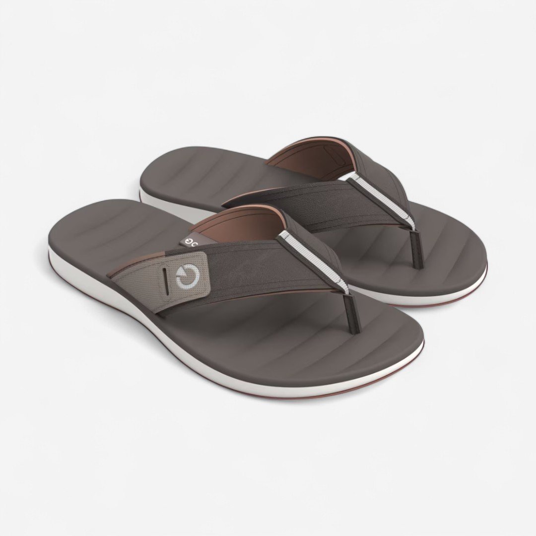 Chinelo Cartago Malaga Masculino Bege Bege/Marrom 2