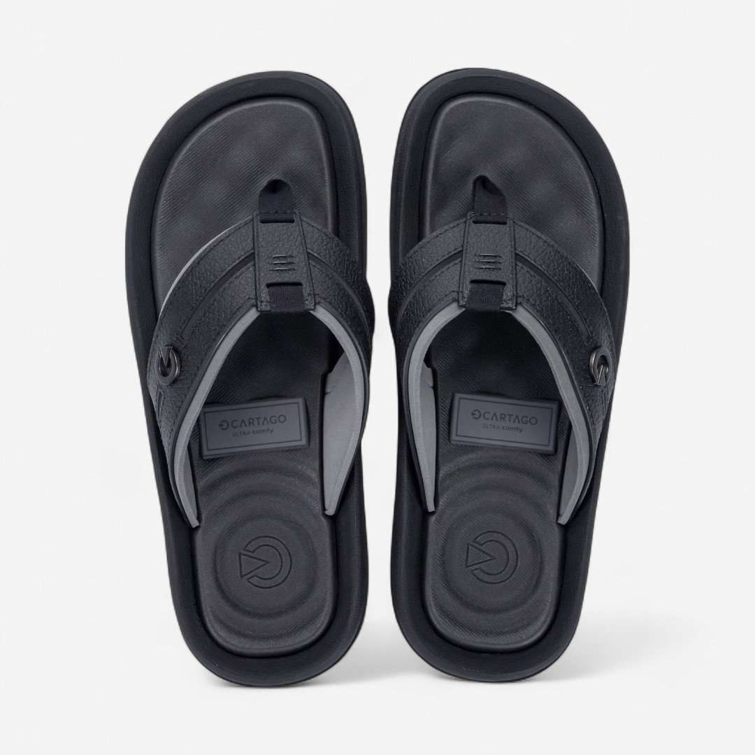 Chinelo Cartago Fiji VI Masculino Preto Preto/Cinza 3
