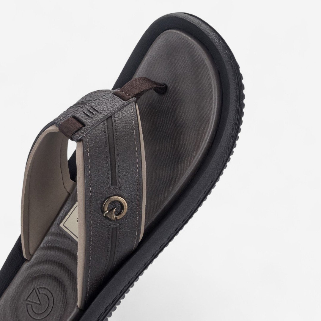Chinelo Cartago Fiji VI Masculino Marrom Escuro Marrom Escuro/Bege 3