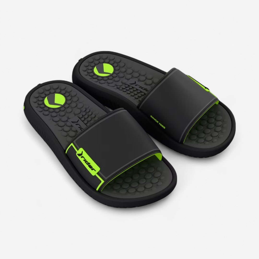 Chinelo Rider Pump II Slide Masculino Preto