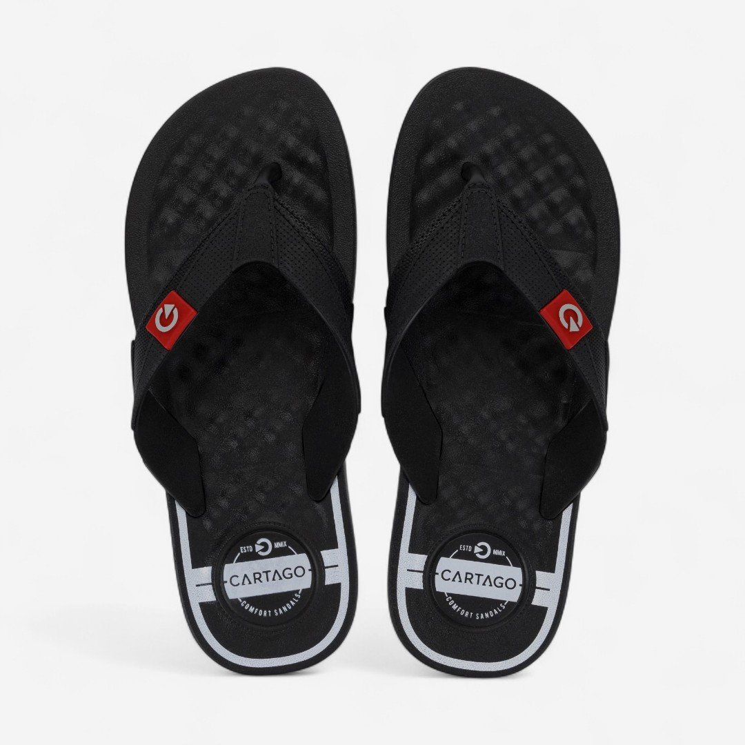 Chinelo Cartago Arizona Masculino Preto Preto/Cinza 3