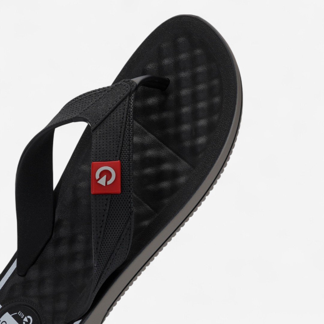 Chinelo Cartago Arizona Masculino Preto Preto/Cinza 4