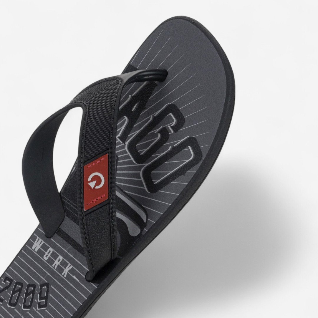 Chinelo Cartago Dakar Masculino Preto Preto/Vermelho 4