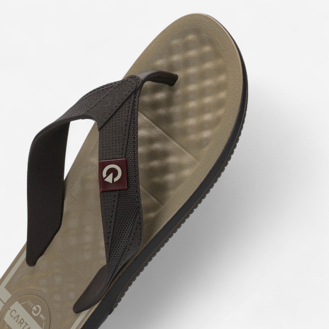 Chinelo Cartago Arizona Masculino Marrom Bege/Marrom/Bordô 4