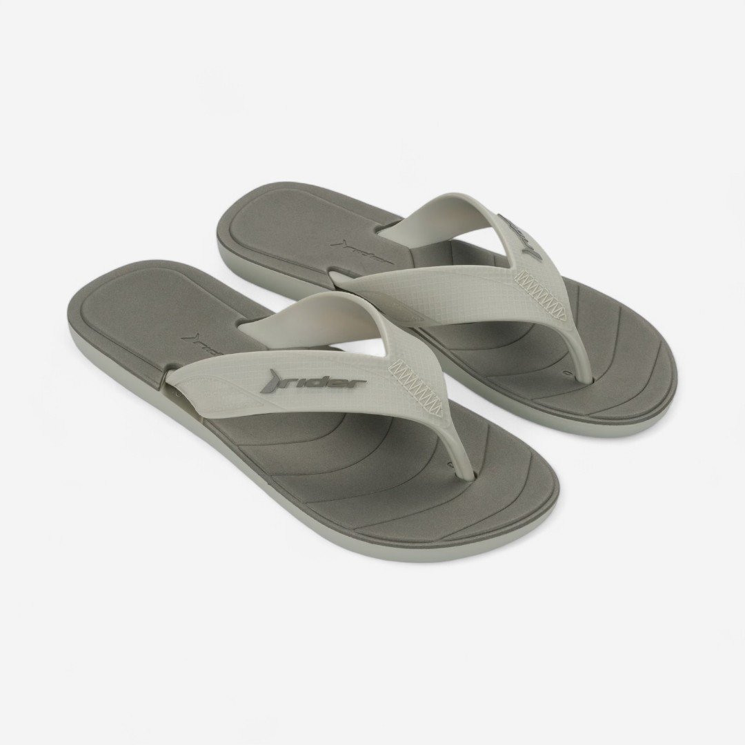 Chinelo Rider Pulse Masculino Cinza Bege/Cinza 2
