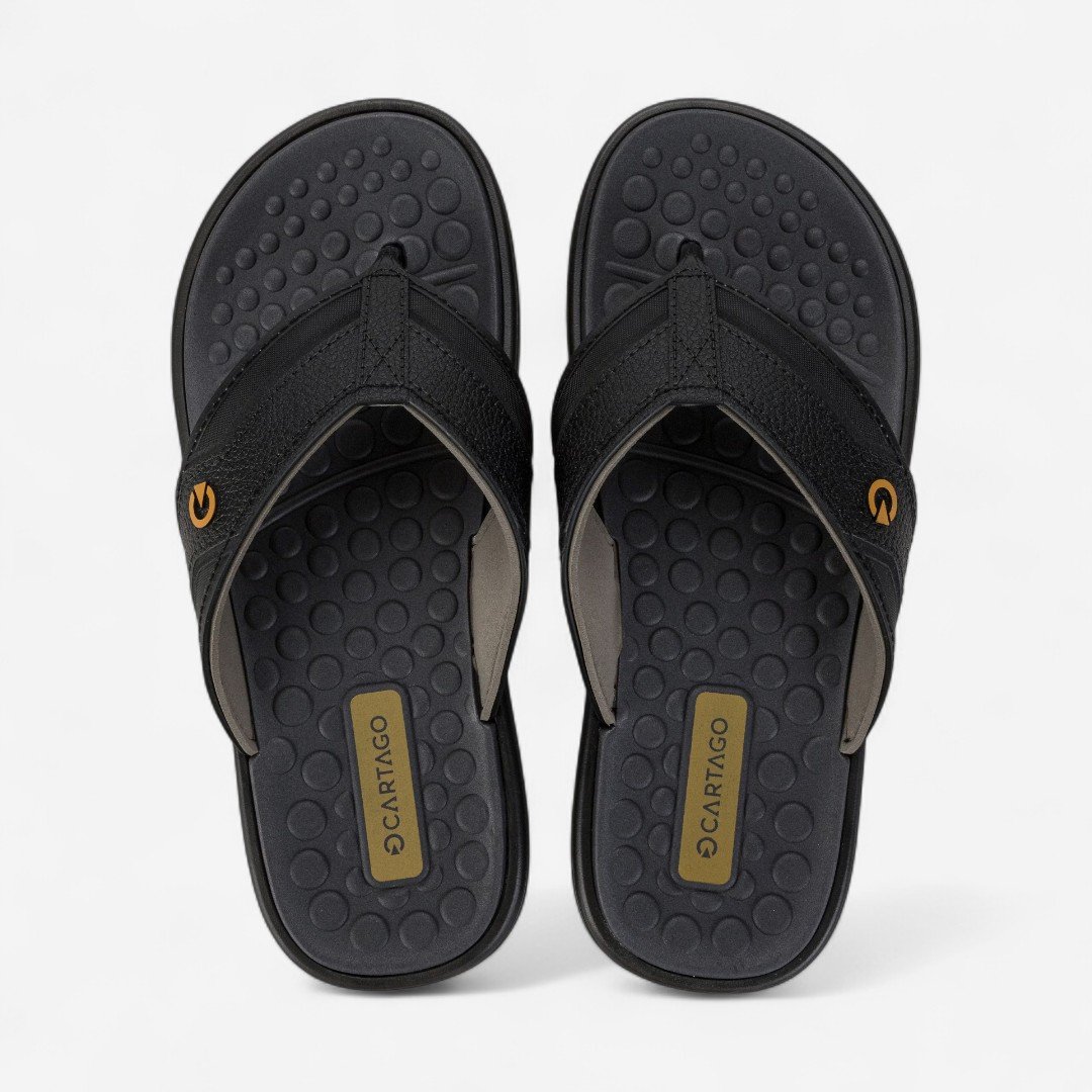 Chinelo Cartago Veneto III Masculino Preto Preto/Cinza 3