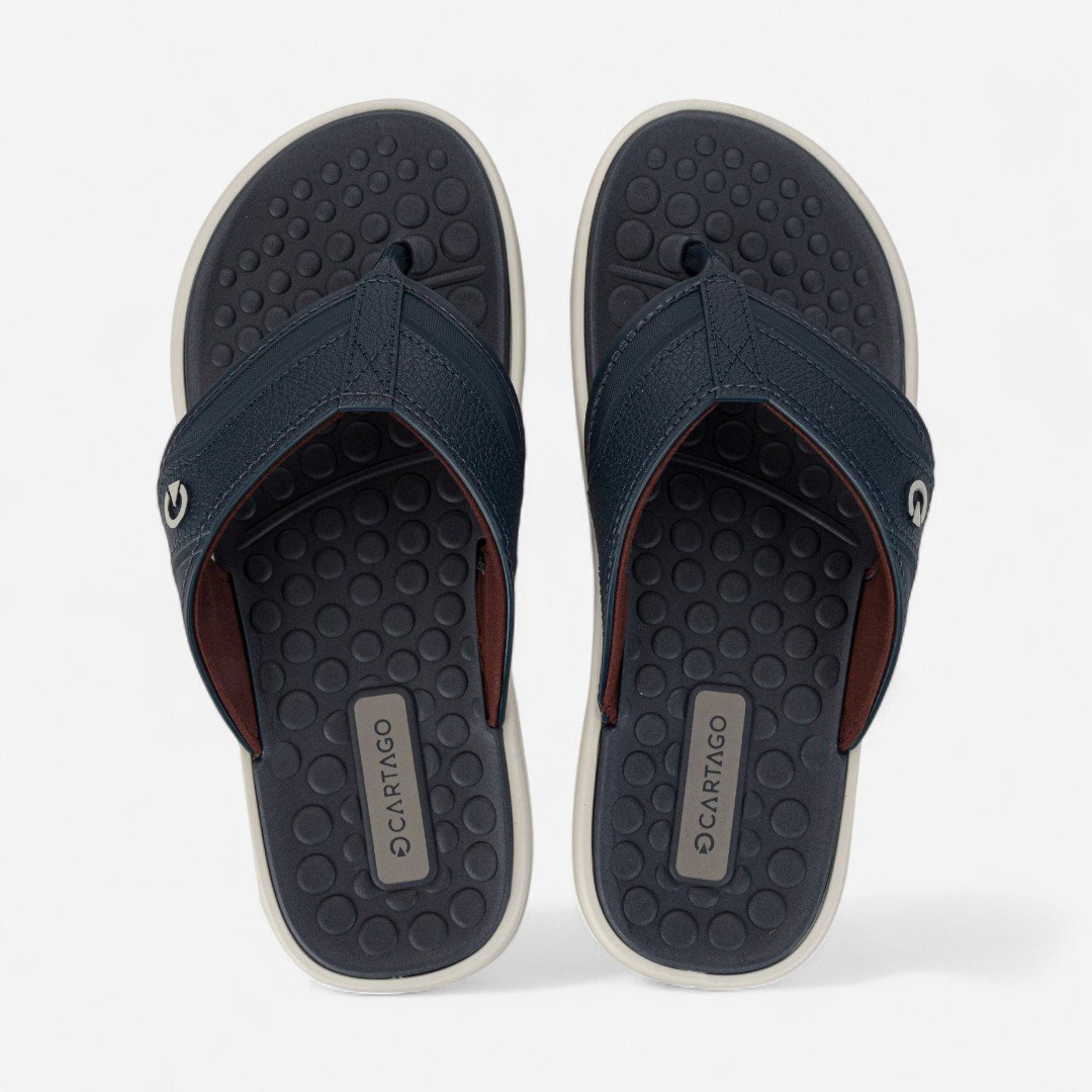 Chinelo Cartago Veneto III Masculino Azul Cinza/Azul/Bordô 3