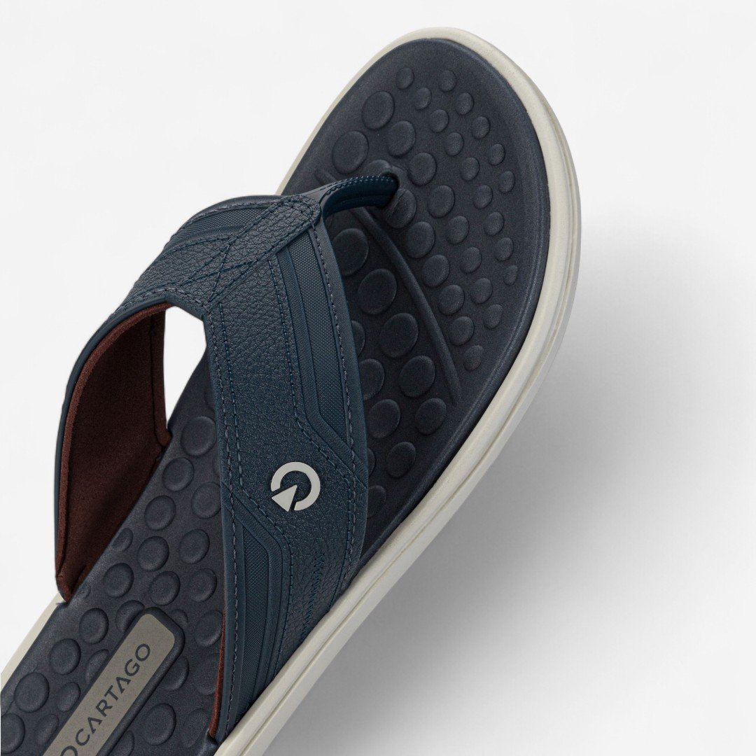 Chinelo Cartago Veneto III Masculino Azul Cinza/Azul/Bordô 4