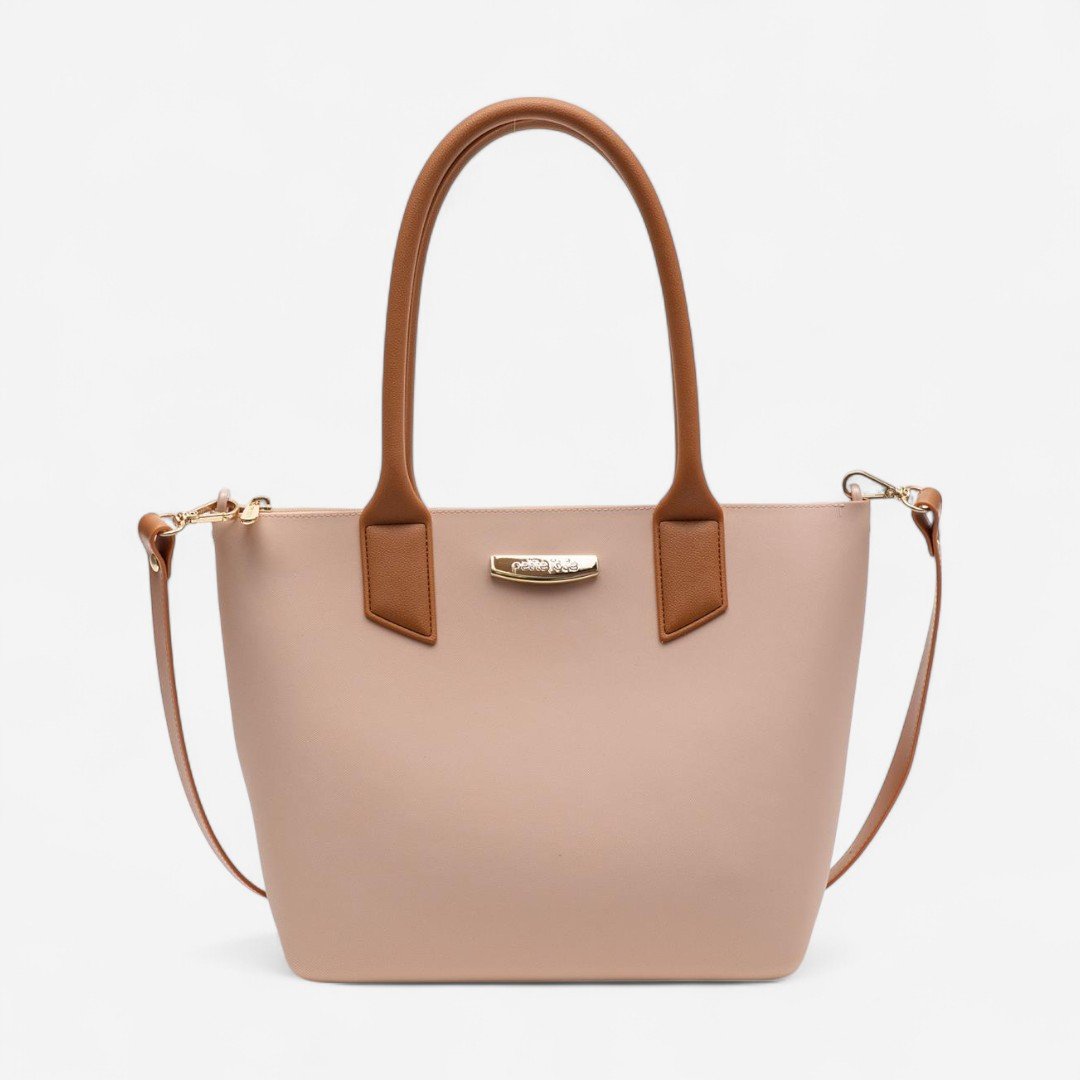 Bolsa Petite Jolie Shopping Nude Cream 2