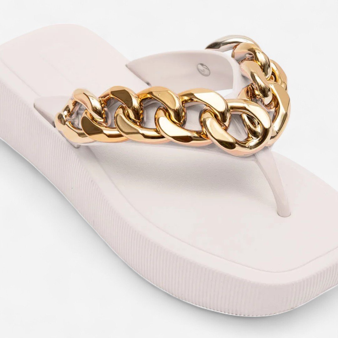 Chinelo Petite Jolie Hit Branco White 4