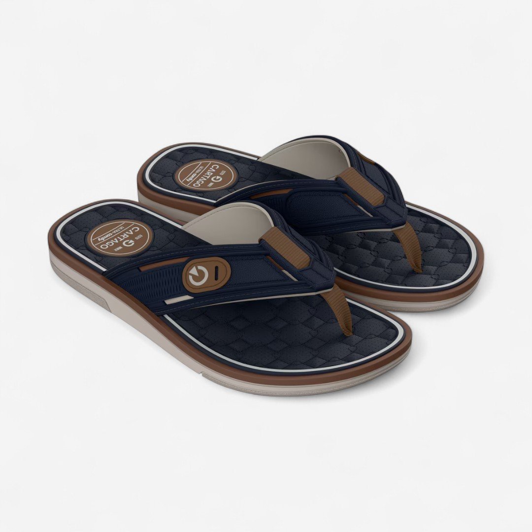 Chinelo Cartago Lyon Iv Masculino Azul