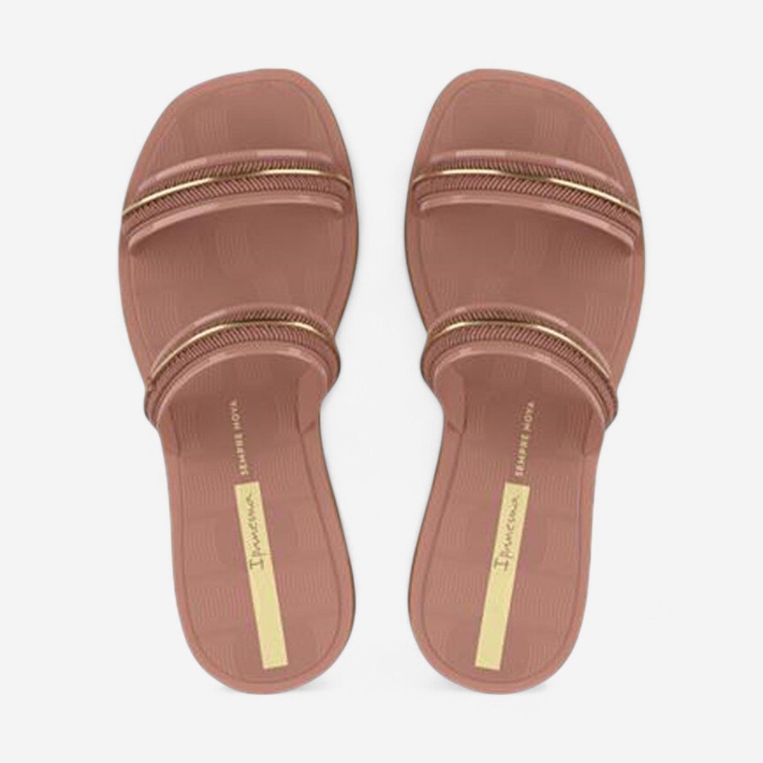 Chinelo Ipanema Glow Slide Rosa Rosa/Dourado/Amarelo 2