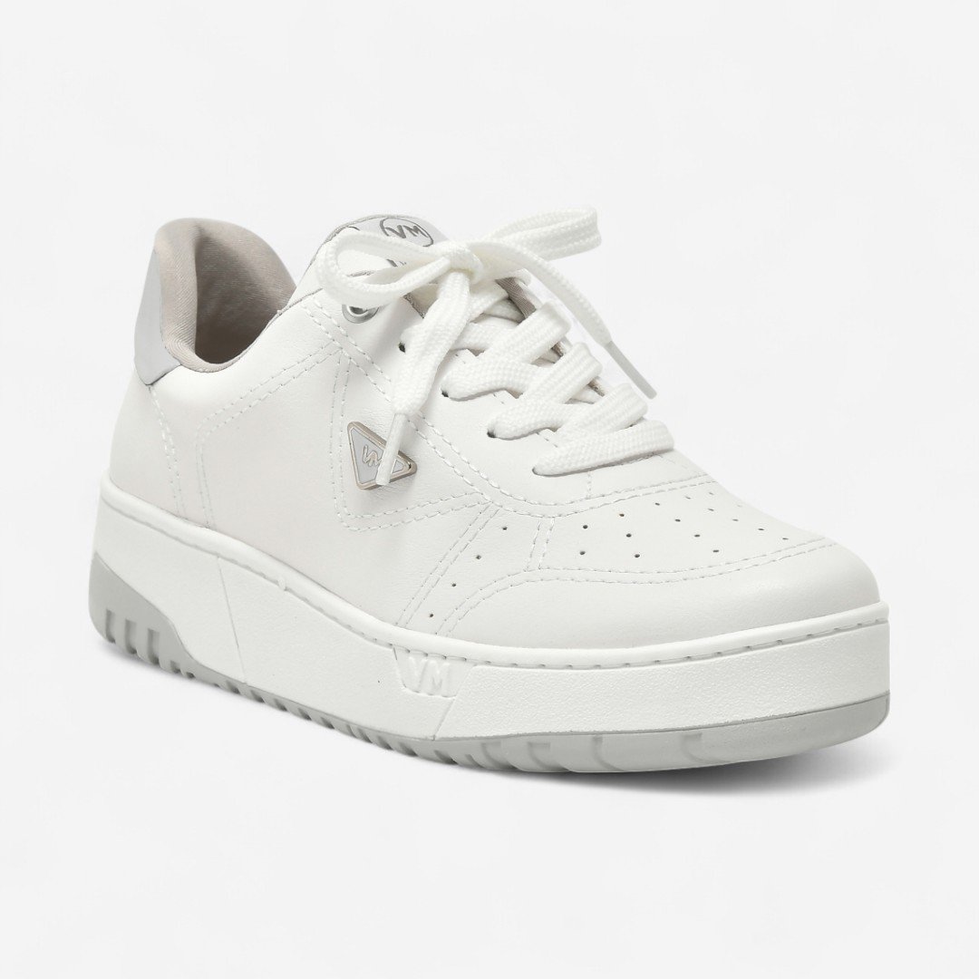 Tênis Via Marte Casual Feminino Branco Branco/Neve 2