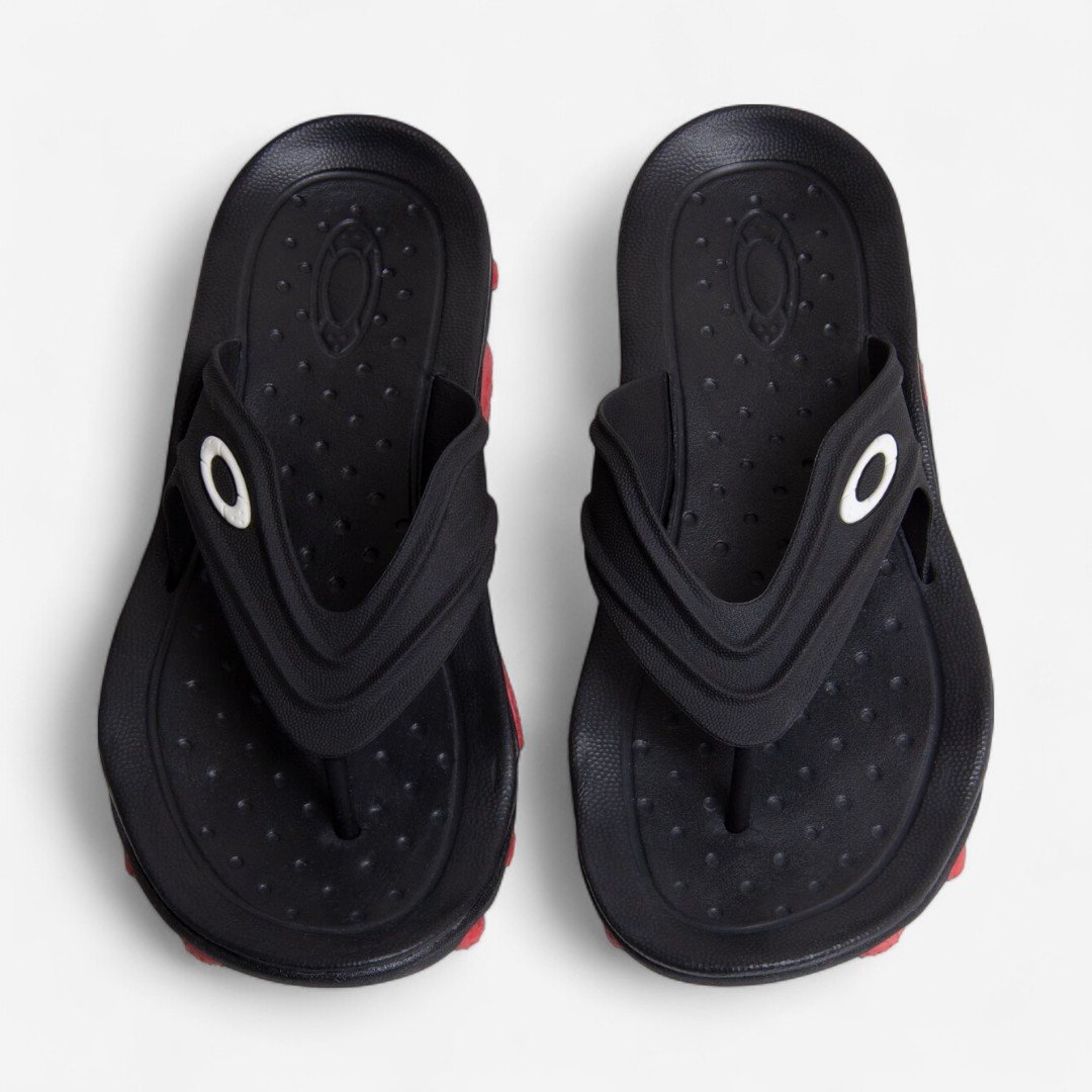 Chinelo Oakley Titan Preto Preto/Vermelho 6