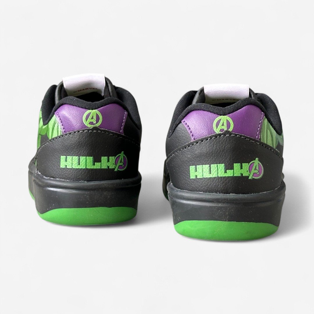 Tênis Disney Marvel Hulk Infantil Preto Preto/Roxo/Verde 5