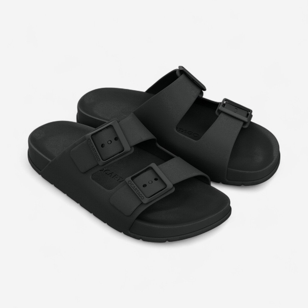 Chinelo Cartago Torino Slide Masculino Preto Preto 1