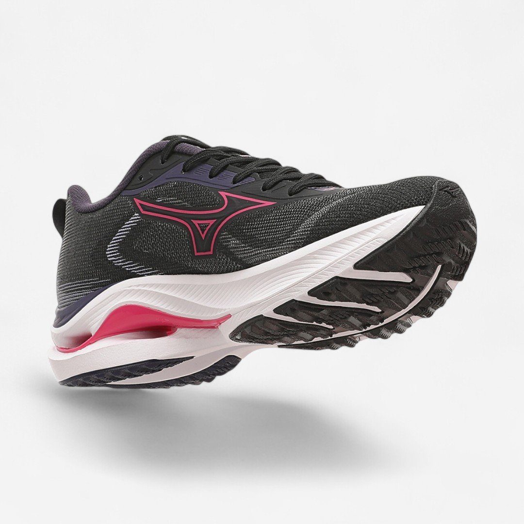 Tênis Esportivo Mizuno Wave Vitality 7 Feminino Preto Preto/Rosa 4