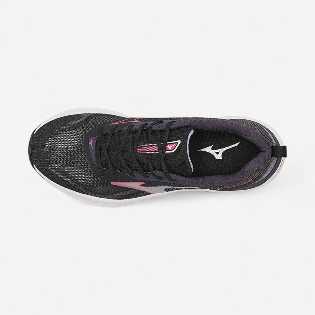 Tênis Esportivo Mizuno Wave Vitality 7 Feminino Preto Preto/Rosa 6