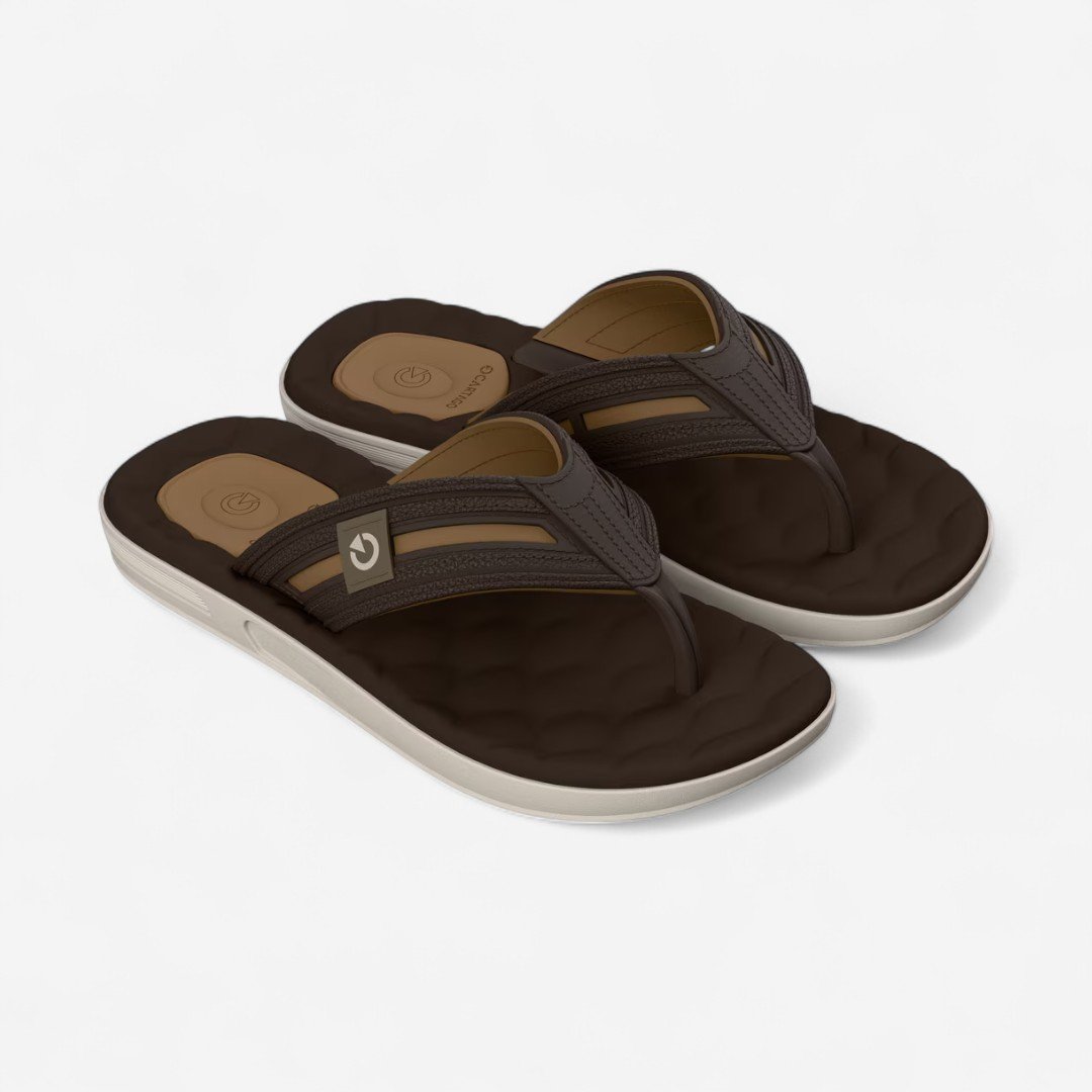 Chinelo Cartago Egeu Iv Maculino Marrom Marrom/Castor 1