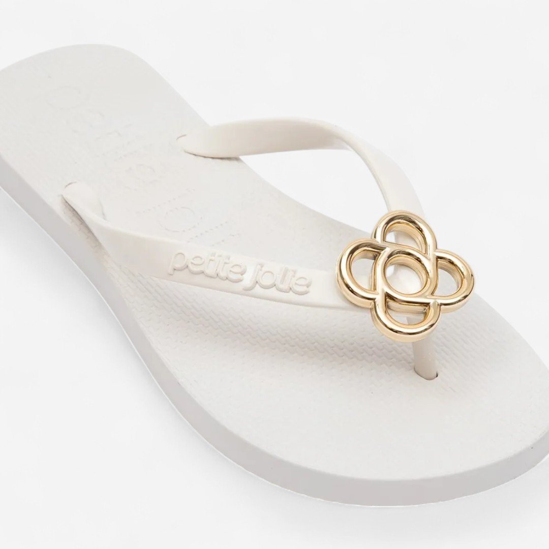 Chinelo Petite Jolie Fresh Branco White 4