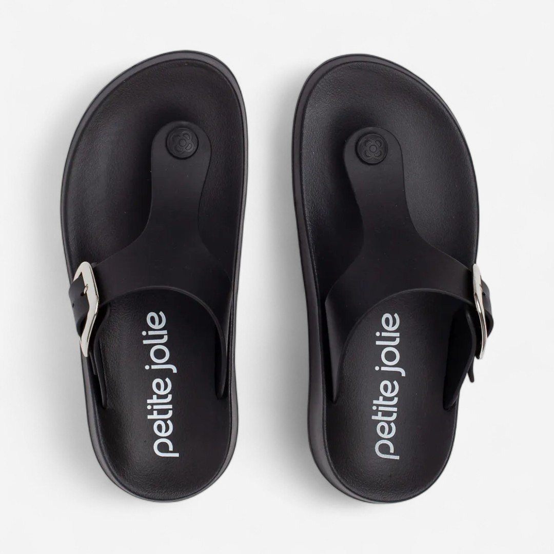 Chinelo Petite Jolie Day Preto Preto/Grafite 3