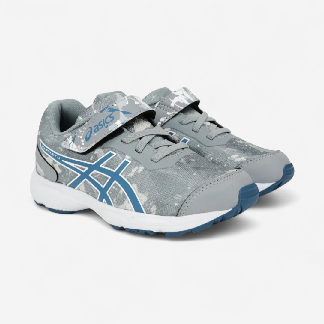 Tênis Asics Fantasy 4 Infantil Masculino Cinza Cinza/Marinho/Branco 2